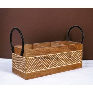 Juego de Cubiertos de Madera de Primera Calidad, Hecho a Mano en India, con Logotipo y Tamaño Personalizables, Aspecto Atractivo, al Precio Más Bajo - Product Image 3