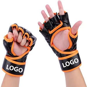 ถุงมือชกมวย MMA แบบมืออาชีพระบายอากาศได้ดีโลโก้ตามสั่งถุงมือหนังต่อสู้พิมพ์ลายศิลปะการต่อสู้ - Product Image 3