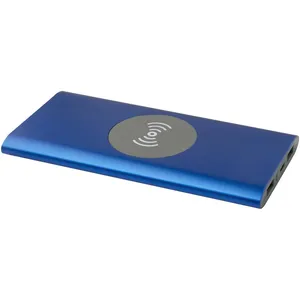 Power Bank Wireless da 8000 mAh con USB-C in Alluminio Riciclato ad Alta Visibilità per Scopi Promozionali - Product Image 4