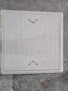 Tapa de Alcantarilla de FRP, Material BMC SMC, Antirrobo, Resistente a la Corrosión, Negra, Cuadrada, 24x24, Ecológica, Impermeable - Product Image 2