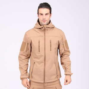 Veste softshell de camouflage automne-hiver pour hommes, doublure en polaire imperméable, vêtements d'extérieur tactiques d'escalade chauds et personnalisés, OEM - Product Image 3