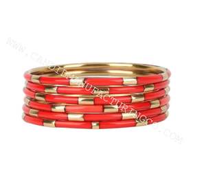 Résine Laiton et Bois Mode Bracelet Ensemble Bois Métal Artisanat Bijoux pour Femmes Filles Personnalisé Mode Bracelet Bracelet - Product Image 6