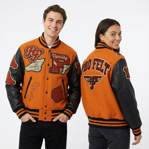 Blouson universitaire en toile épaisse respirante à capuche, personnalisable avec logo, style streetwear confortable pour l'hiver - Product Image 5