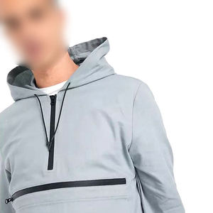 <b>Men</b> Outdoor Hooded Anti-UV Windbreaker <b>Jacket</b> Waterproof for Wholesale Orders Fit OEM Service Front - Product Image 6
