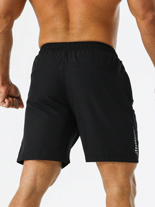 กางเกงวิ่งขาสั้น2อิน1สำหรับผู้ชายกางเกงวิ่งเล่นบาสเก็ตบอลแบบลำลองมีกระเป๋าสำหรับฤดูร้อน - Product Image 2