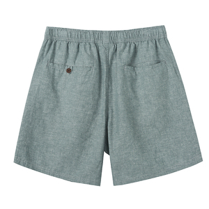 Shorts de Verano para Hombre, de Algodón, Transpirables, Ajustados, con Cierre de Cordón, de Secado Rápido, de Color Sólido - Product Image 6