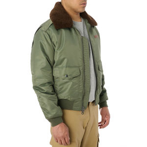 Chaquetas Avirex de cuero genuino hechas a medida al por mayor/Chaquetas Avirex de cuero de último diseño de alta calidad para hombre de invierno - Product Image 5