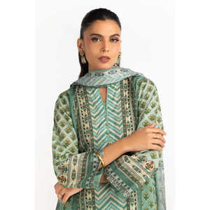 ชุดลำลองลายพิมพ์สำหรับฤดูร้อน IUSTKSD-2232 3 ชิ้น สำหรับสุภาพสตรีทำงาน - Product Image 2