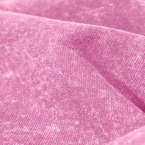 Couleur rose 2025 dernière conception usine en gros logo personnalisé hommes chemises délavées à l'acide à manches courtes t-shirt décontracté ensemble double - Product Image 3