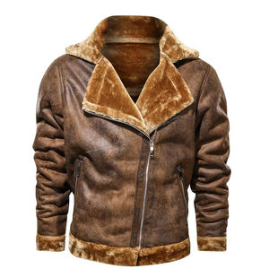 2025 vestes en cuir pour hommes de grande qualité les mieux notées en peau de mouton véritable veste pour hommes de qualité supérieure à la mode hommes véritable - Product Image 2