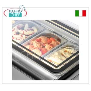 Vitrina de Acero Inoxidable con Tapa de Vidrio Templado e Iluminación LED para Helados - Product Image 1