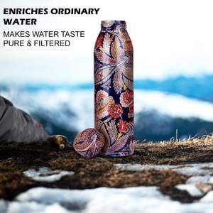 Best Quality Lightweight Leak-Proof Rust-Free Pure Copper <b>Water</b> <b>Bottle</b> Eco-Friendly Non-Toxic Custom Prints Drinkware <b>Metal</b> - Product Image 3