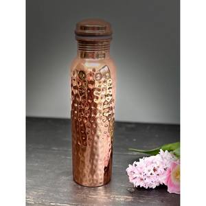 Best Quality 100% Pure Copper Tumbler Hammered Design Water Bottle Wholesale Price From India New Arrival Fantastic Item - Product Image 5