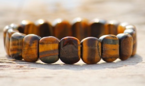 Pulsera ajustable con cuentas de ojo de tigre genuino Unisex, gemas Sameer de 8MM, joyería Natural de estilo religioso clásico para bodas - Product Image 2