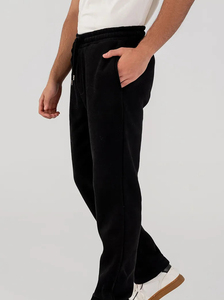2025 vente en gros hommes polaire pantalon taille moyenne dentelle cordon fermeture coupe régulière jeans décontractés Service OEM à vendre - Product Image 4