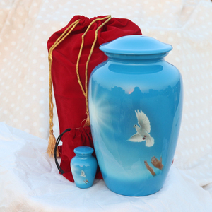 Nueva llegada de urna de cremación para adultos de alta calidad con diseño impreso de colibrí para mantener la urna de recuerdo de cenizas de HHO - Product Image 2