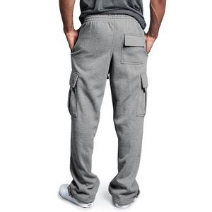 Pantalones Deportivos de Hombre de Cintura Alta con Logotipo Personalizado Bordado, 100% Algodón, Cordón Ajustable, Cintura Elástica, Estilo Urbano - Product Image 5