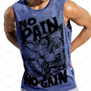 Camiseta sin mangas para hombre de talla grande de algodón 100% al por mayor, camiseta unisex con logotipo personalizado, chaleco de niño de talla grande para gimnasio, entrenamiento físico, camiseta lavada - Product Image 3