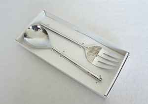 <b>Table</b> Top Eco-Friendly Dishwasher Safe Flatware Set <b>Mirrored</b> Steel Handmade Decorative <b>Gold</b> Finished Handle Metal Salad Server - Product Image 5