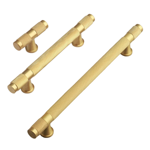 Tirador de puerta de Metal de calidad duradera, tiradores de armario de latón macizo de lujo, tiradores de armario de cocina, uso de armario de puerta de tocador para el hogar - Product Image 3