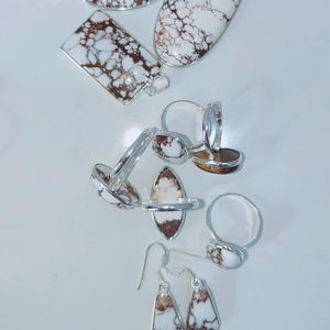 แหวนพลอยสีเงิน925ทำด้วยมือขายส่งหมั้นเครื่องประดับงานแต่งงานของขวัญ - Product Image 1