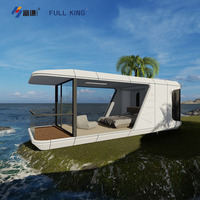 Fullking OEM Maison Capsule Spatiale Mobile Haut de Gamme en Aluminium, Préfabriquée, Alimentée à l'Énergie Solaire, avec Salle de Bain et Chambre, pour Appartement/Espace de Vie