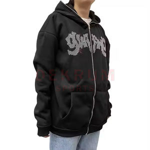 Sudadera con Capucha de Invierno para Hombre 2026, de Alta Calidad, con Pedrería, de Algodón/Poliéster, Cómoda, Estilo Clásico - Product Image 2