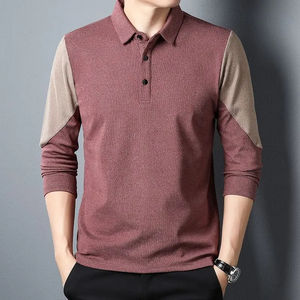 Camisa de Hombre de Diseño para Primavera/Otoño 2026, Nueva Camiseta de Manga Larga, Estilo Polo, Informal, para Negocios - Product Image 4