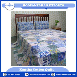 Derniers produits Bloc de main indien imprimé coton Patchwork Queen Size Kantha Quilt à vendre au prix le plus bas - Product Image 6