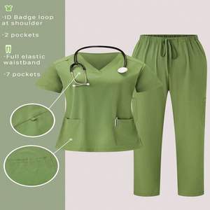 Scrubs médicaux personnalisés OEM/ODM |   Fabricant d'uniformes d'hôpital |   Options de motifs et de tissus personnalisés |   Fournisseur de vêtements de travail médicaux - Product Image 2