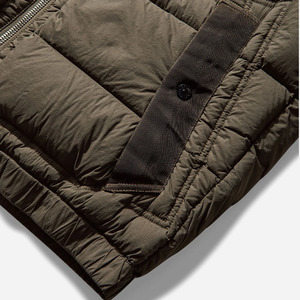 Veste d'isolation ultra-chaude en toile légère avec placement du logo avant du col montant - Product Image 4