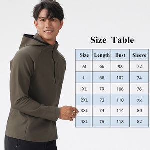 Sudadera con Media Cremallera para Hombre, Talla XXL, de Secado Rápido, Ligera, de Poliéster, Ropa Deportiva, Chaqueta Impermeable de Manga Larga, Estilo Urbano - Product Image 5