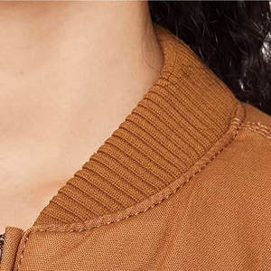 Chaqueta de bombardero transpirable hecha a medida para mujer, chaqueta de bombardero de mujer superventas de manga larga - Product Image 2