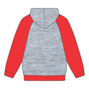 Sweat à capuche gris KAP Année de fondation, manches raglan rouges, mélange de coton, vêtements de fraternité grecque Divine Nine HBCU Greek - Product Image 3