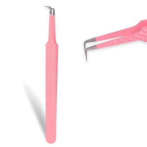 Pince à cils pointue incurvée en acier inoxydable de qualité supérieure Extension de cils de beauté Utilisation des sourcils - Product Image 6