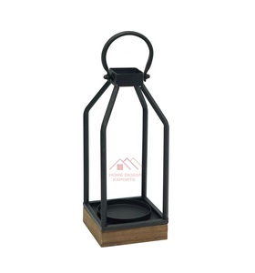 <b>Gold</b> Finished Metal Candle <b>Lantern</b> Stainless Steel Metal Candle Holder - Product Image 3