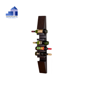 Estantes de vino de madera de 4 botellas más vendidos con soportes de vidrio de fábrica vietnamita para mayoristas - Product Image 3