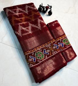 Pure cendy soie coton Saree fête porter mariage indien dernier concepteur Banarasi coton soie Saree avec chemisier femme porter - Product Image 1