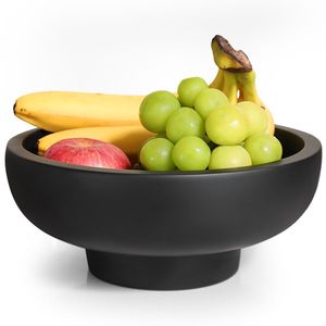 Bol à fruits en résine noire moderne, qualité supérieure, bol à salade en résine haut de gamme, bol à fruits décoratif en résine fait à la main, vente en gros - Product Image 3