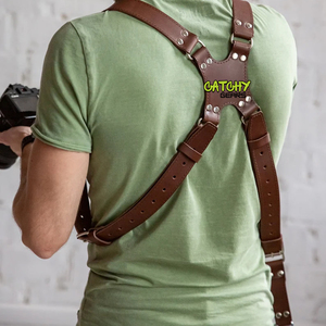 สายคล้องกล้องหนังคล้องไหล่สำหรับผู้ชายสายคล้องคอแบบปลดเร็วปรับได้ - Product Image 3