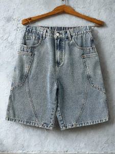Vintage S Taille Denim Shorts Jeanagers Autre Artisanat Jeans Pantalon Court - Product Image 6