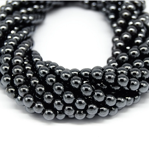 Natural <b>Crystal</b> Necklace Smooth Hematite Beads Polished Red Stone <b>Jewelry</b> Loose Strand Wholesaler Gemstone for <b>Healing</b> - Product Image 4