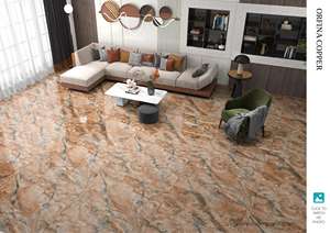 Carreaux de porcelaine modernes à haute brillance 24x48 pouces Carreaux de sol polis pour les intérieurs contemporains - Product Image 4