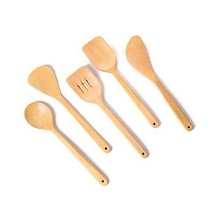 Cuillères de cuisine en bois de conception fantastique ensemble de cuillères de cuisine de table de qualité exclusive pour une utilisation de cuisine à domicile - Product Image 1