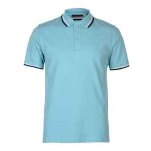 เสื้อโปโลสำหรับผู้ชายเสื้อคอตตอน100% ถักแบบทึบระบายอากาศได้ดีสไตล์สตรีทสูงกำหนดเอง - Product Image 1