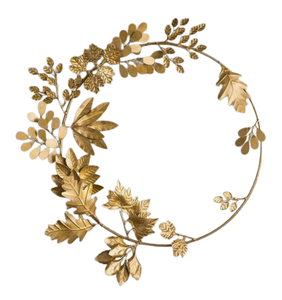 High Quality Multi Colors Made of Metal Flowers & Leaves <b>Wreath</b> Manufacturer and Supplier Xmas <b>Wreath</b> - Product Image 2