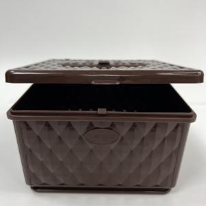 Récipient de mouchoirs en plastique moderne avec couvercle PP Vietnam Production en usine Custom OEM Branding Wholesale B2B Supply - Product Image 1