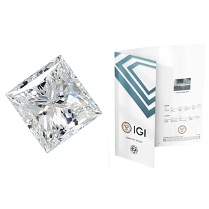 IGI Certified 1CT F Color VVS1 Clarity Lab Grown Princess Cut CVD HPHT Diamantes sueltos Diamantes cultivados al por mayor - Product Image 2