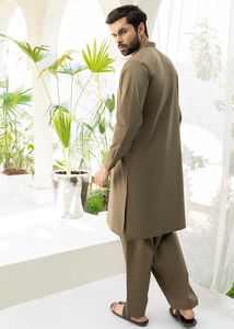 Salwar Kameez pakistanais sur mesure pour tenue décontractée / Dernier style de salwar kameez brodé pour hommes, prix de vente le plus bas - Product Image 3