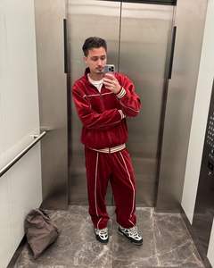 Sudadera con capucha de otoño para hombre, cuello redondo con cremallera, diseño bordado, sudadera informal a cuadros con forro de manga larga transpirable - Product Image 3